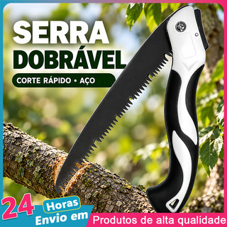 Serrote Dobrável para Poda 250mm Aço Corte de Galhos Jardim e Camping