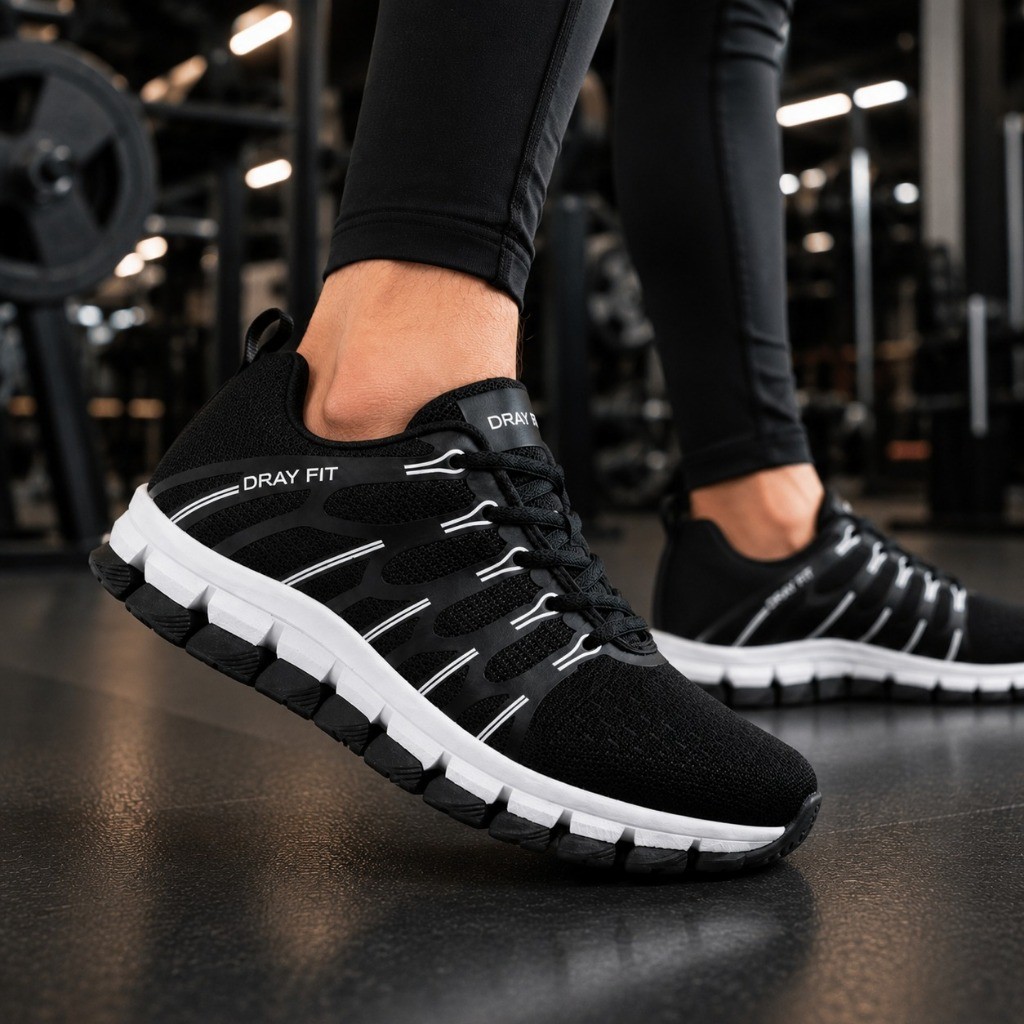 Tênis Academia Caminhada Antiderrapante Leve Confortável Esportivo Masculino Feminino Corrida Treino Respirável