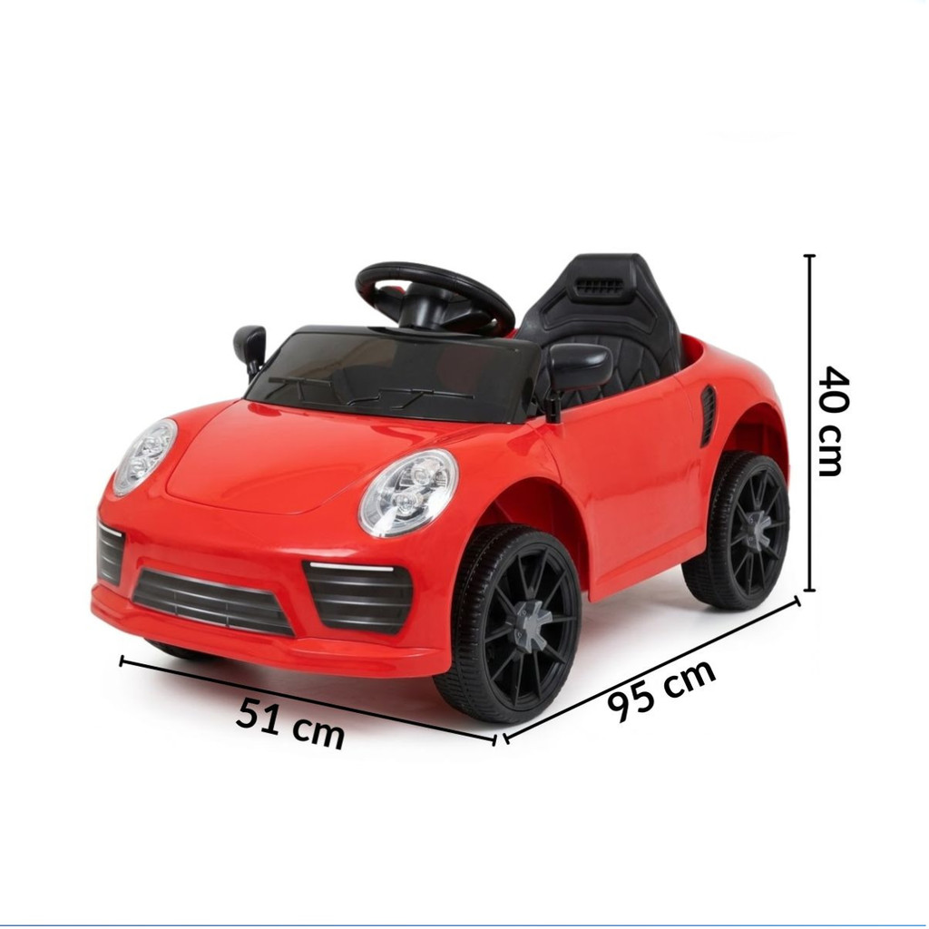 MINI CARRO ELÉTRICO INFANTIL 6V COM LUZ ATÉ 30KG VERMELHO · foto 2