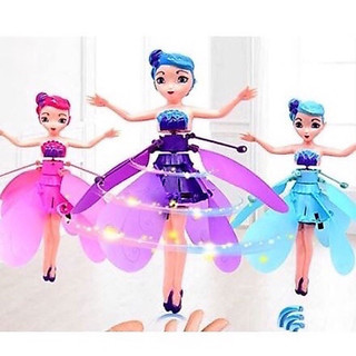 Boneca Fada Voadora com Controle e Sensor Brinquedo Fadinha Mágica Infantil