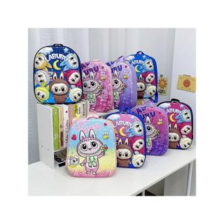 Labubu Super quente labu mochila escolar do jardim de infância novo estilo crianças mochila leve redução de carga ao ar 