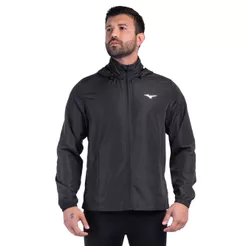 Jaqueta Masculina Mizuno Corta Vento Focus New Corrida Preto
