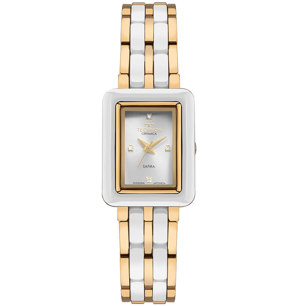 Relógio Technos Feminino Cerâmica Dourado - 5Y36AA/1K