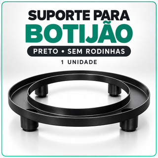 Base de Botijão de Gás em Plástico Polipropileno Preto