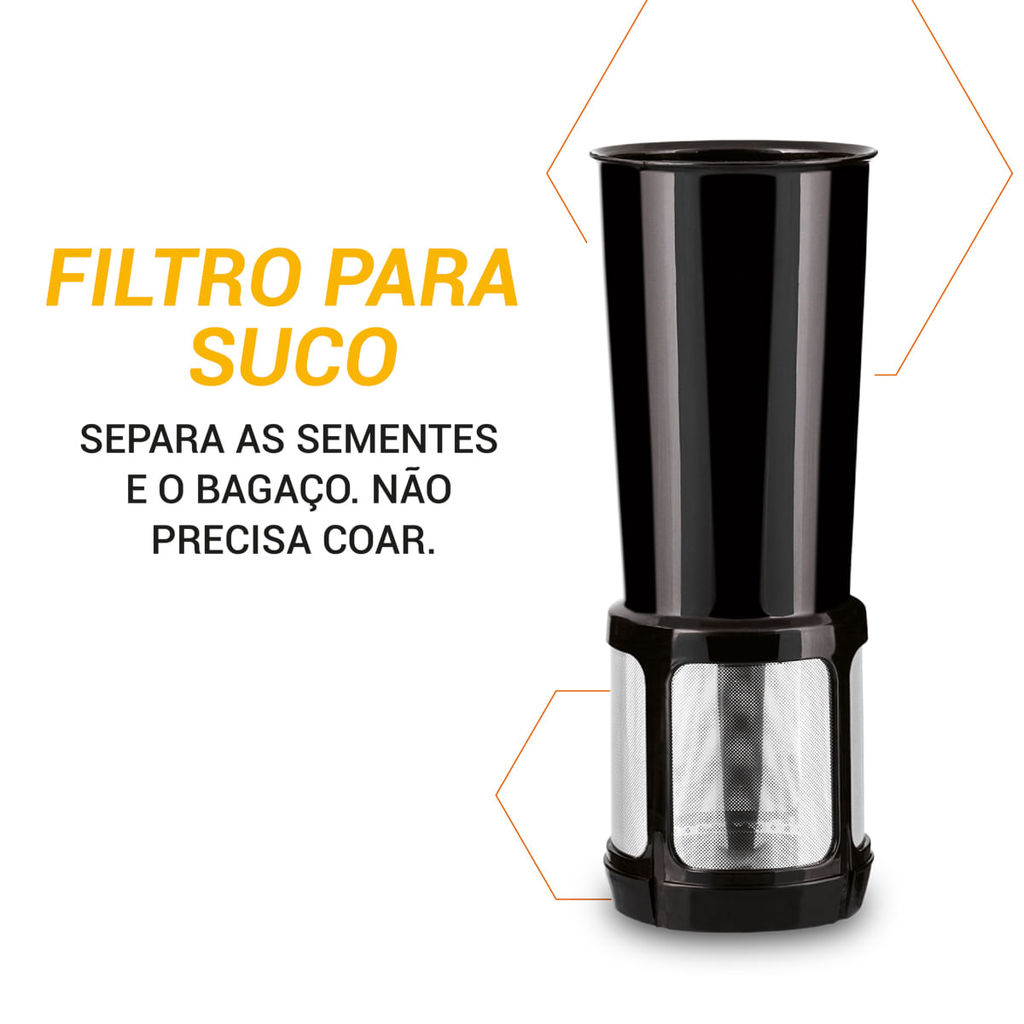 Liquidificador Philco Inox Filter 4 velocidades 900W Preto · foto 2