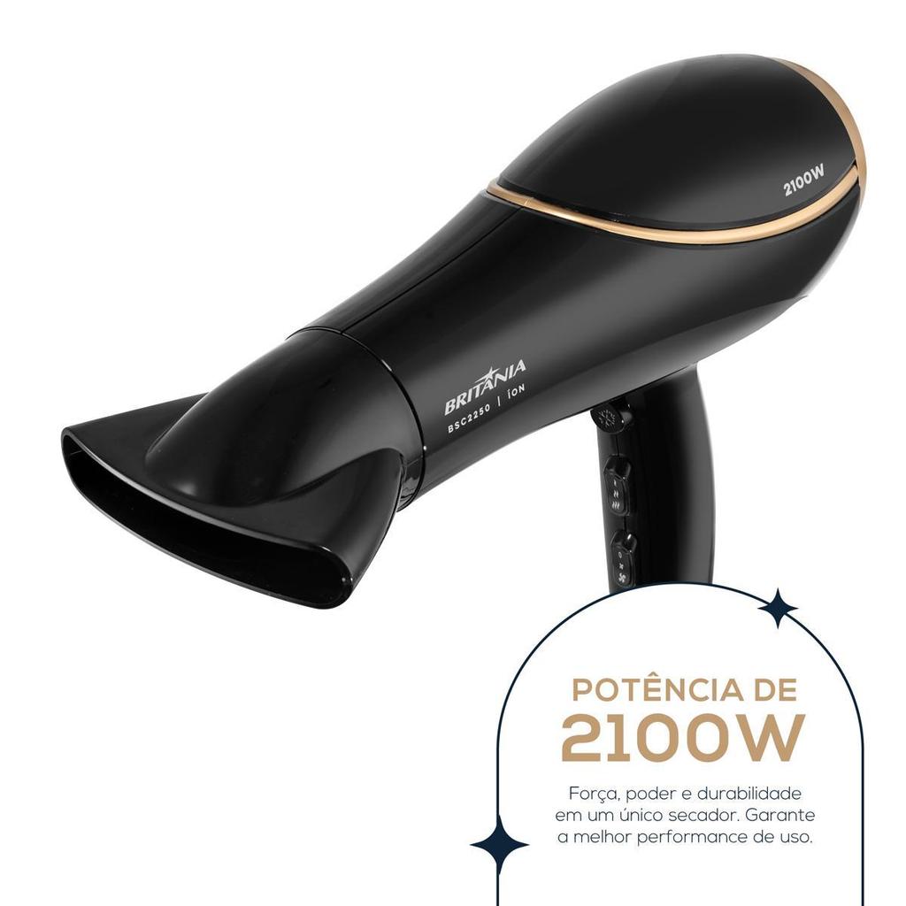 Secador de Cabelos Britânia 3 Temperaturas 2100W BSC2250 · foto 2