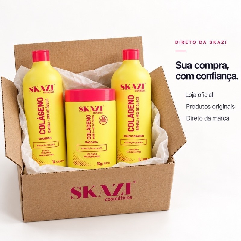 Kit Colágeno Shampoo + Condicionador 01L + Mascara Hidratante 1kg · foto 2