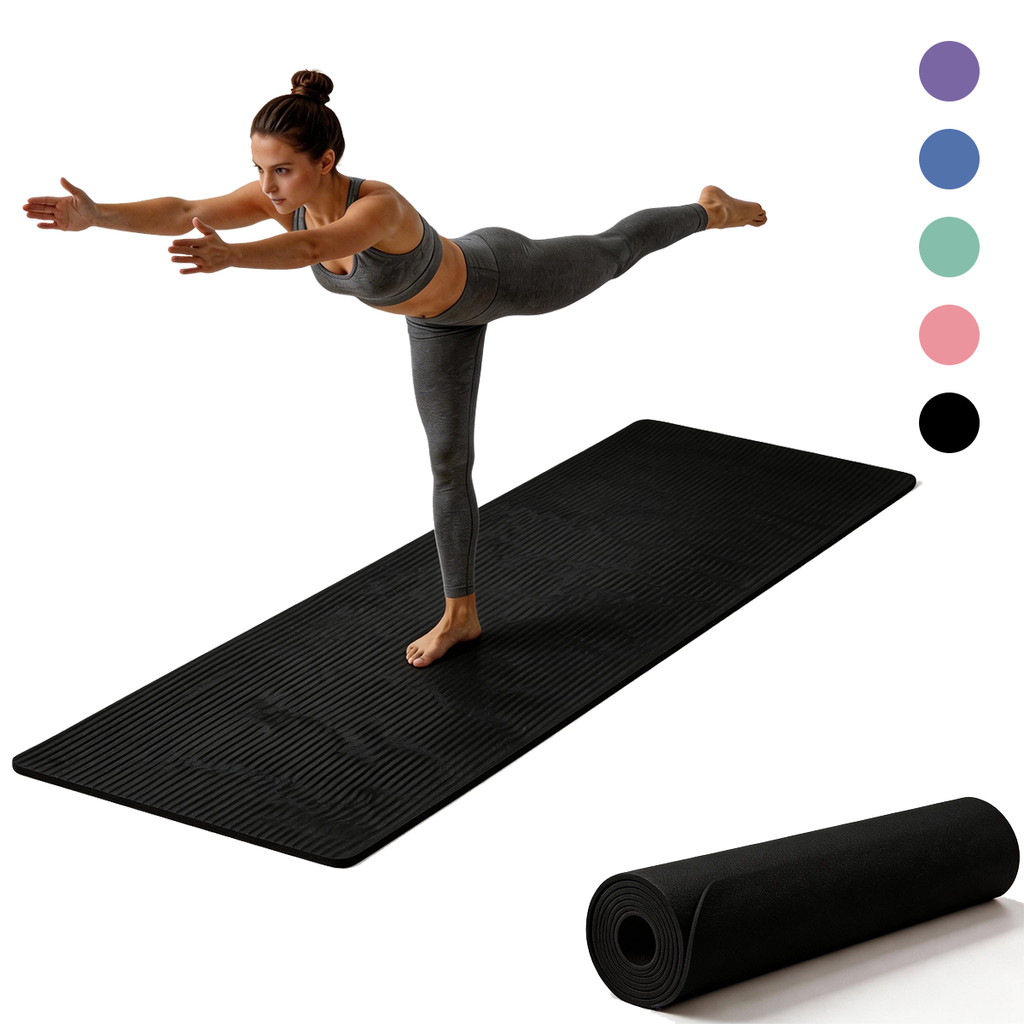 Tapete de yoga NBR material Tapete de Pilates 10mm espesso 60x180cm Com alça de transporte Leve