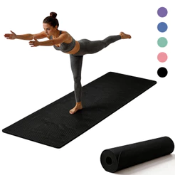 Tapete de yoga NBR novo material Tapete de Pilates 10mm espesso 60x180cm Com alça de transporte Leve Antiderrapante
