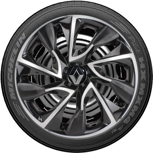 Jogo 4 Calota Ds4 Aro 15 Renault Sandero Logan Kwid Duster Captur