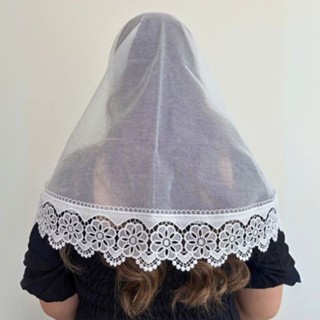 Véu Ccb Congregação Cristã Renda Guipir Floral Adulto (Aurora) em Oferta na Shopee