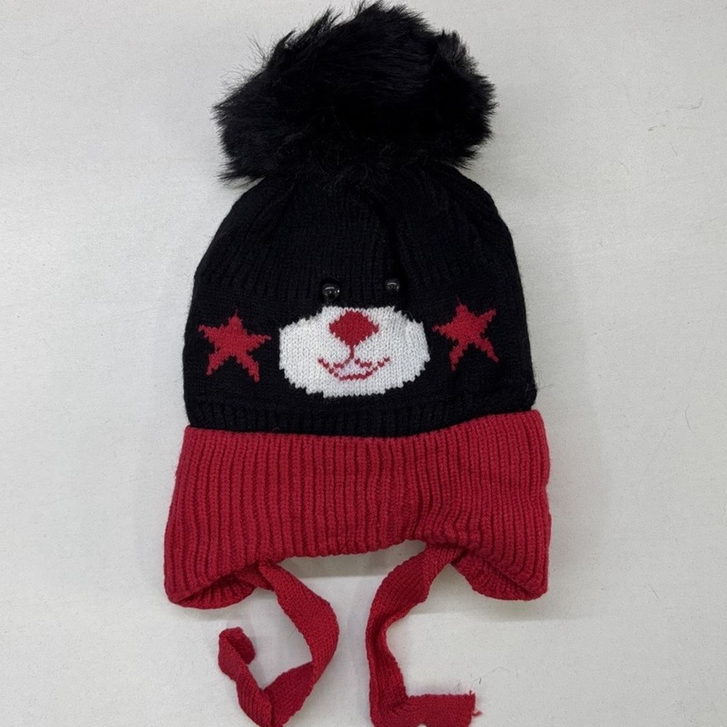 Gorro Infantil Touca Fofo Forrado Criança Pompom Frio Bichinho Coração Inverno Unissex