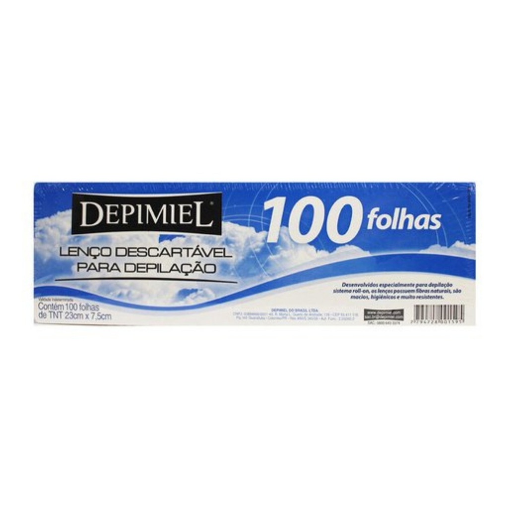 Lenço de Tnt Descartável Depimiel Depilação 100 Folhas em Oferta na Shopee