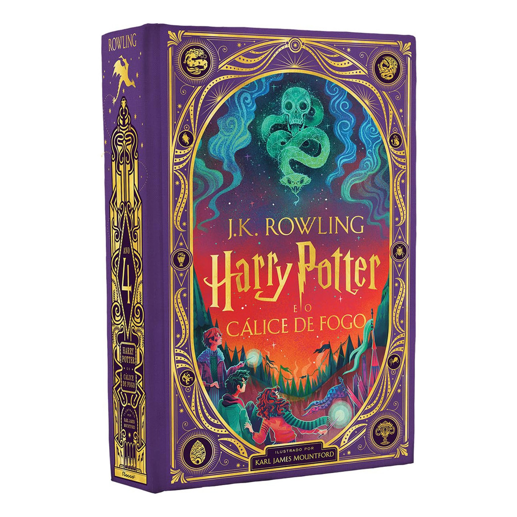 Livro Ilustrado Capa Dura Harry Potter E O Cálice De Fogo