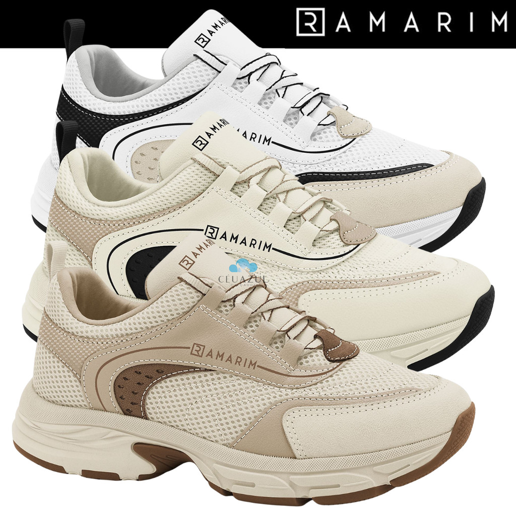 Tênis Ramarim Feminino Chunky Moderno Fashion Casual Lançamento em Oferta na Shopee