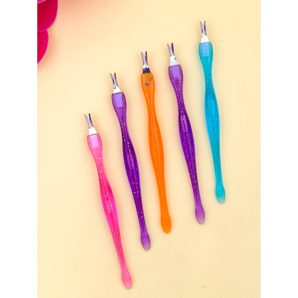 Kit Com 5 Aparador Garfo de Cutículas Cortador Removedor pele morta Pedicure T-654-3