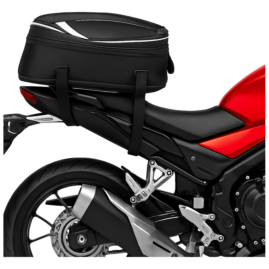 Alforge Bau Bolsa 21l Moto Honda Xre 300 Xre 190 Com Capa De Chuva Impermeável
