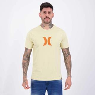 Camiseta Hurley Silk Icon Bege em Oferta na Shopee