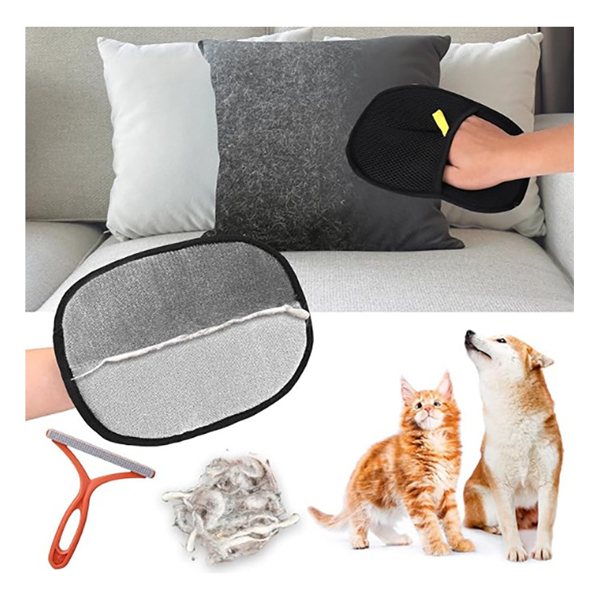 Luvas Removedora de Pelo Escova De Limpeza Para Animais , Luvas de Limpeza em Oferta na Shopee