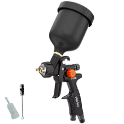 Pistola de Pintura Compacta PDR PRO553 Bico de 1.2mm Sistema HVLP Copo Preto 250ml com Proteção UV