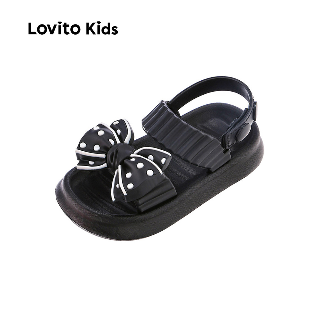 Lovito Kids Flats Casuais com Laço para menina LFA100028 em Oferta na Shopee