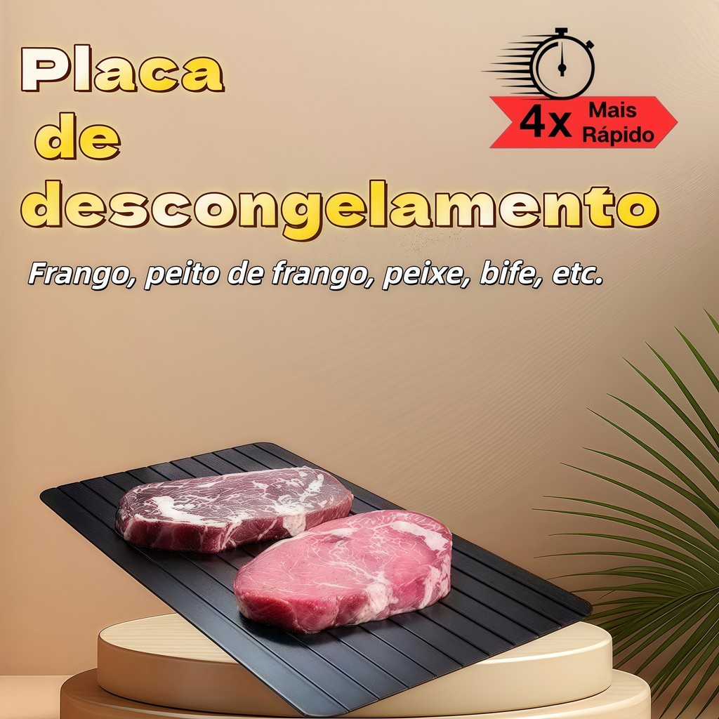 Tabua Magica Descongelar Rápido Alimentos Super Pratico e Resistente - 3XZ OFFICIAL STORE