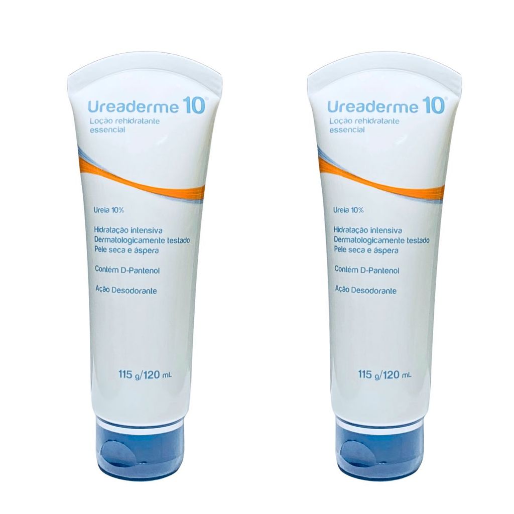 Kit 2 Hidratante Ureaderm Ureia 10% 120ml Pele Ressecada