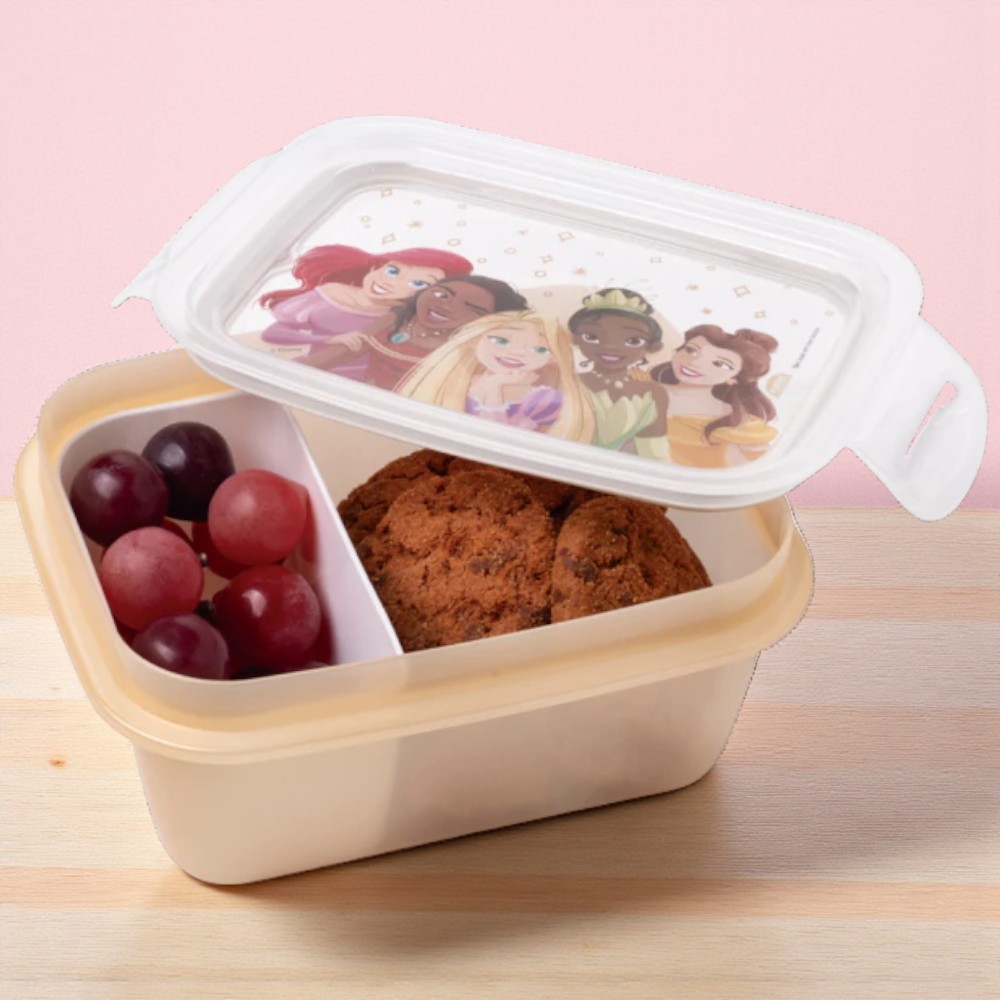 Marmita Hermética com Divisória - Princesas - 630ml - 1 unidade - Disney Original - Rizzo em Oferta na Shopee