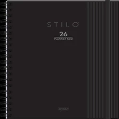 Agenda Planner Neo 2026 Stilo Preto 175x242mm – 1 Unidade