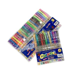 Canetas Coloridas Perfumadas com GLITTER - Kit 12/24 Cores | Presente Perfeito