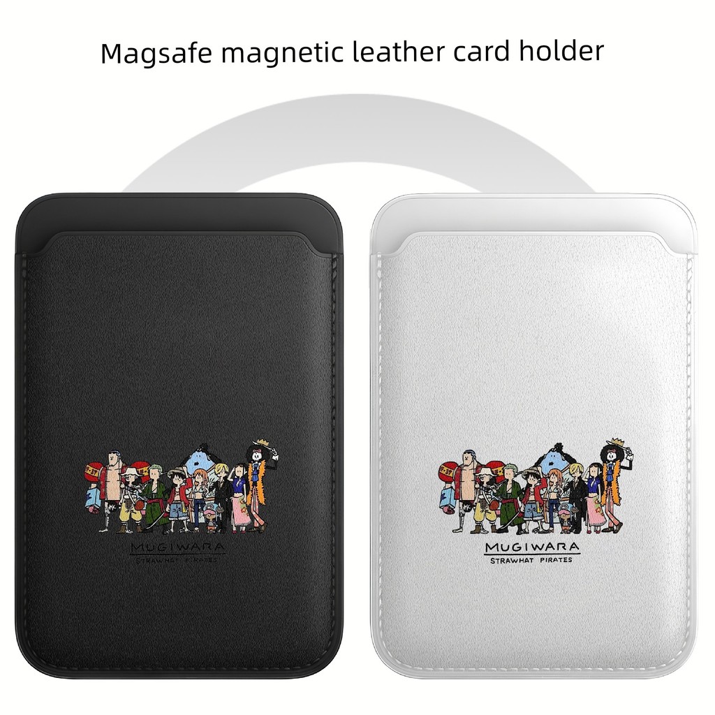 carteira magsafe Suporte de cartão magnético Magsafe de uma peça em couro PU adequado para Apple 17promax Suporte para c