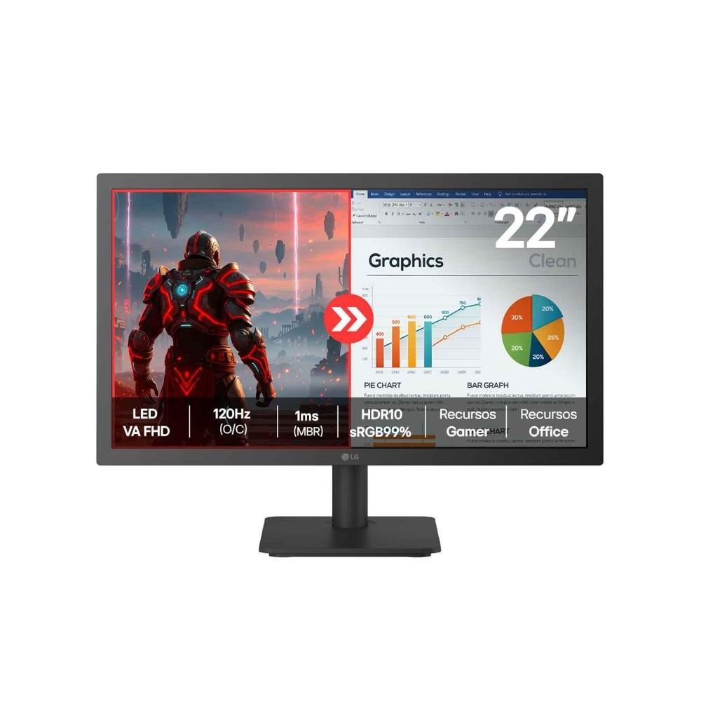 Monitor LED LG 22" Full HD 120Hz 22U403A-B