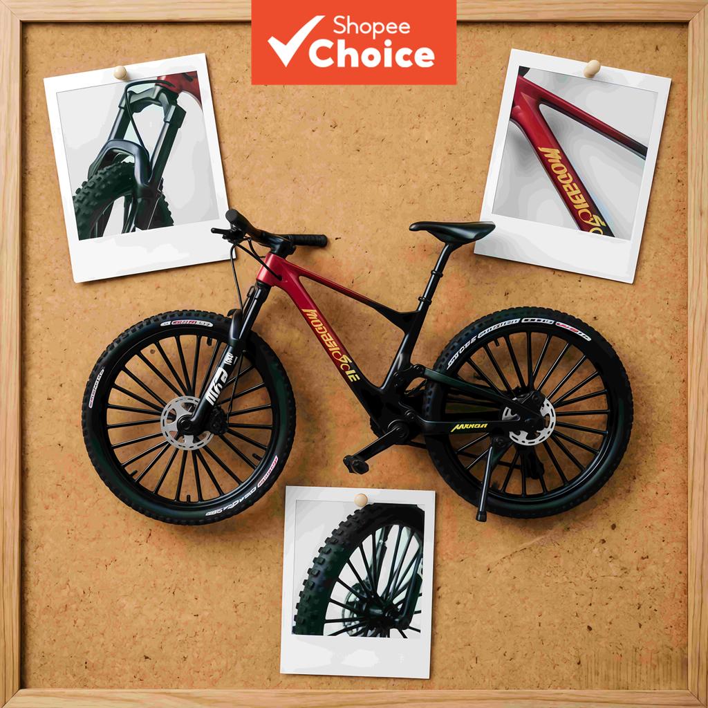Tinta Gradiente 1:8 Amortecedor Duplo MTB Bicicleta Modelo Fundida Coleção Presente