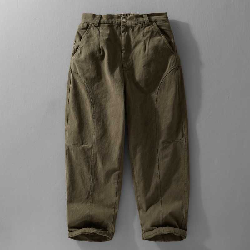 Outono inverno estilo Street Wear calças casuais masculinas americano Retro macacão calças estudante na moda simples cal