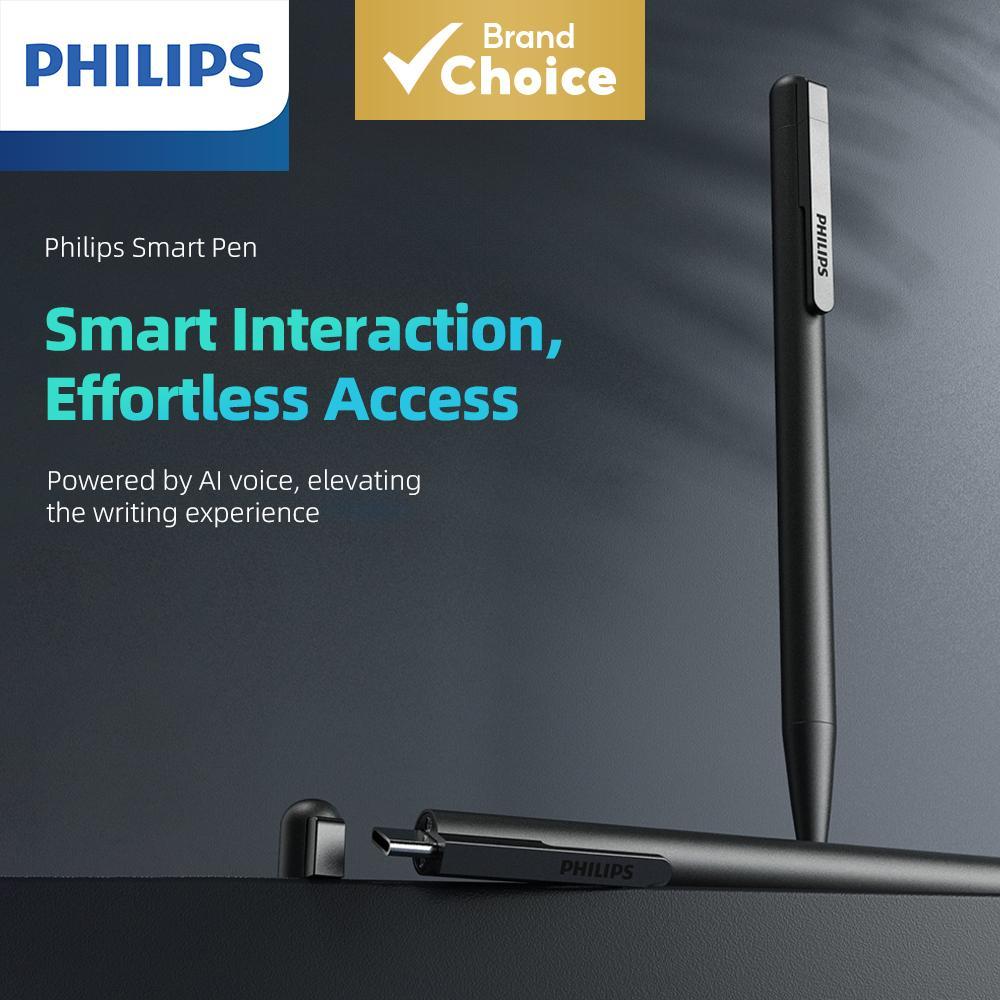 Philips VTR5910 Caneta Gravadora De Voz Digital Portátil Recarga Substituível Gravação Com Um Clique Para Reuniões