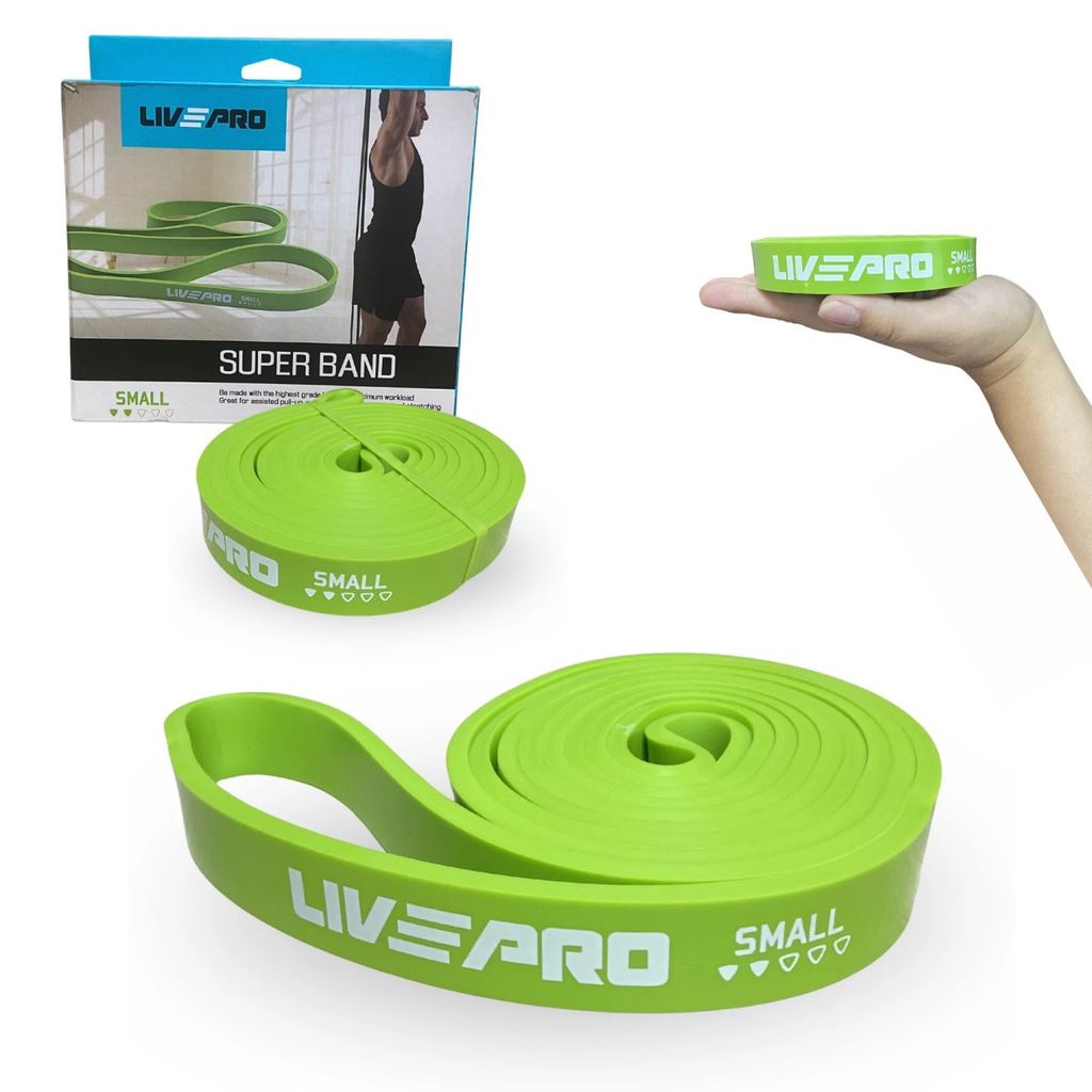 Extensor Elástico Super Band 2,1cm Liveup Sports Faixa para Exercícios Funcional Alongamento