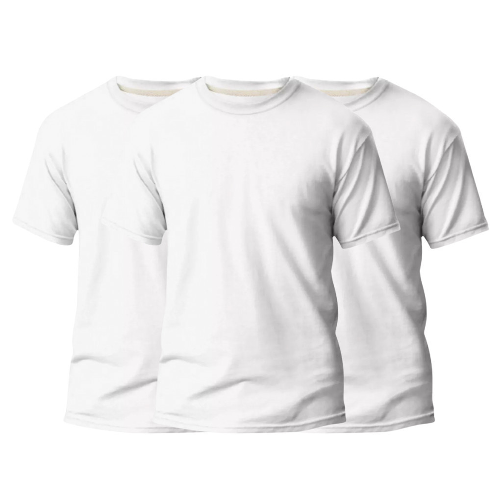 Kit 3 Camiseta Lisa Premium Masculina Camisa Algodao Basica Blusa Masculina Casual Academia Treino Dia A Dia Envio Rapid