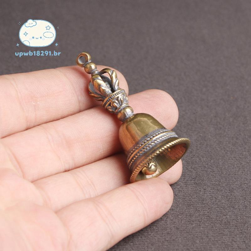 Imagem upwb Retro Cobre Sino Sinos De Vento-De Bronze Tibetano BR