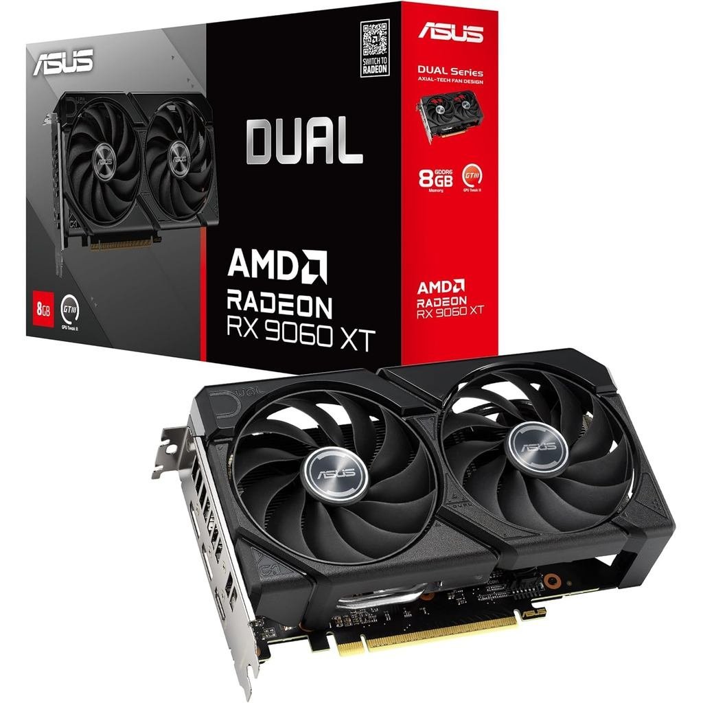 ASUS Dual Radeon ™   Placa de Vídeo RX 9060 XT 16GB GDDR6 (PCIe 5.0, HDMI 2.1b, 