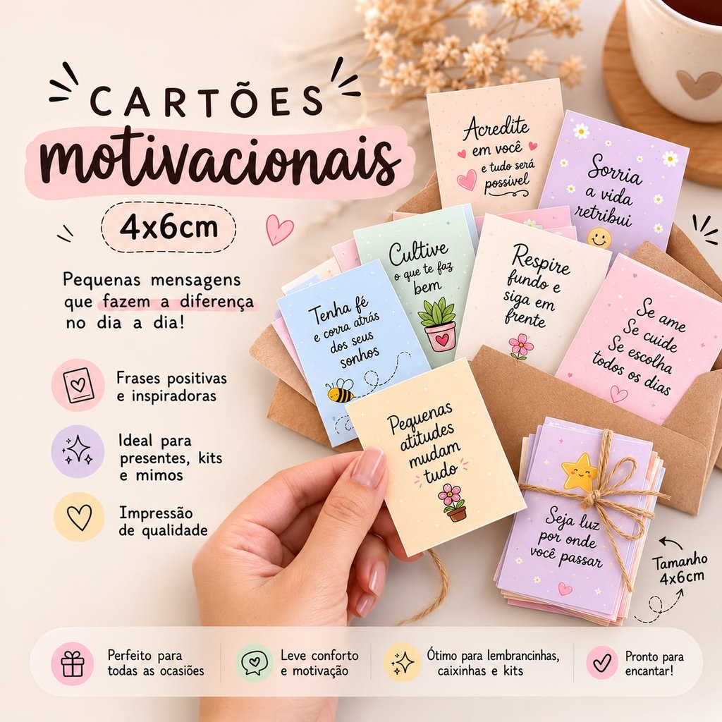 100 Mini Cartão Frases Versículos Bíblicos Bíblia Agradecimento Cliente Tag Encomenda Cartão Motivacional