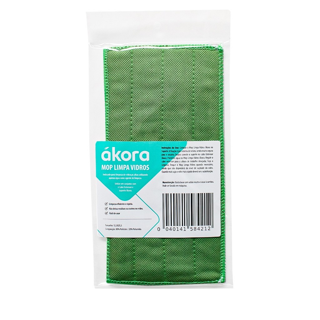 Mop (Pano) Para Limpeza de Vidros - Ákora