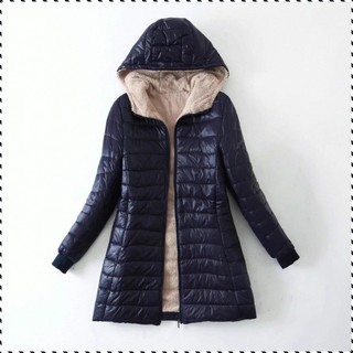 Lambswool Jacket Hooded Warm Clothing Slim Padded Quality Fabrics Protecting the Head Commuter