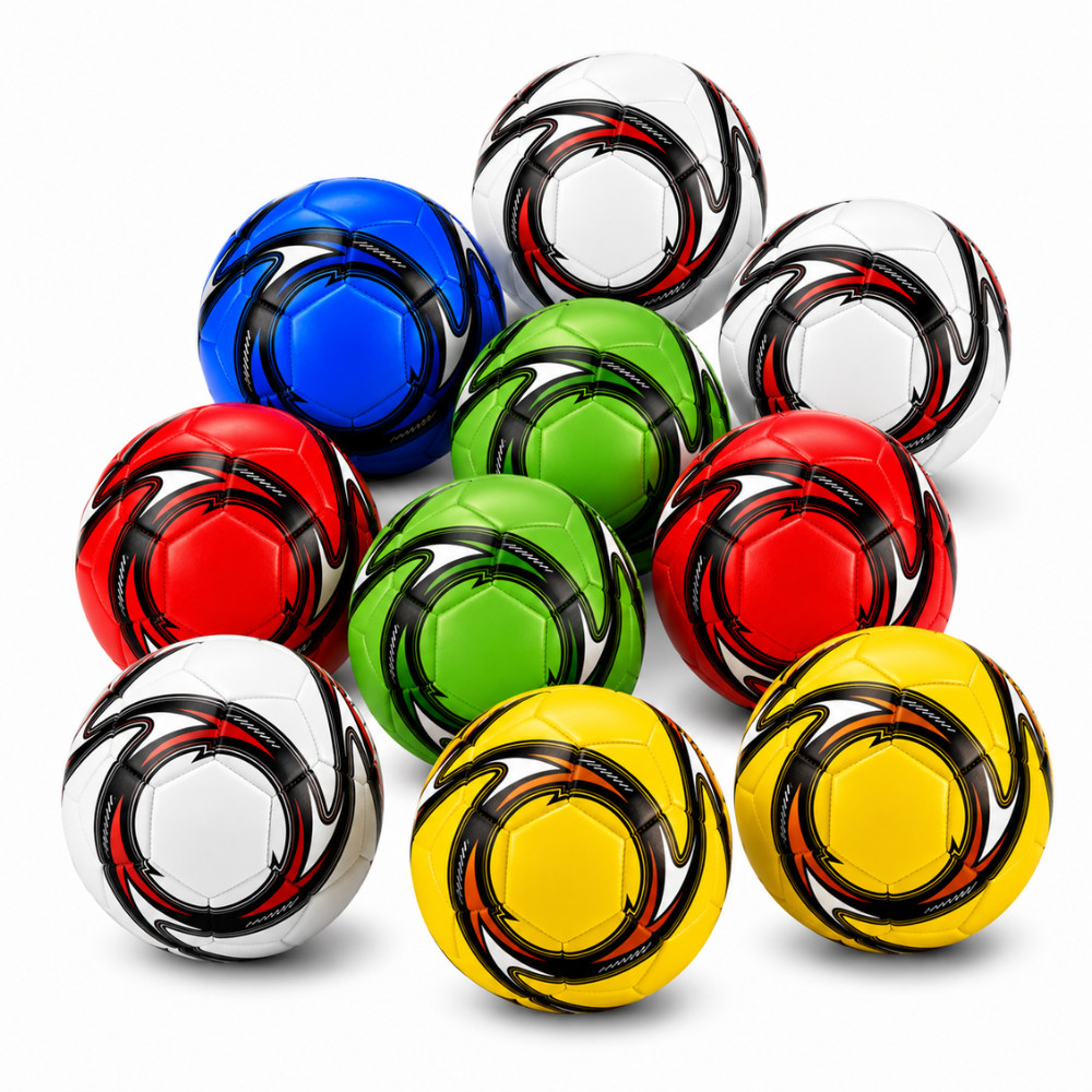 Kit 10 Bolas de Futebol Campo Oficial Costurada Treino Jogo Material Resistente nº 5