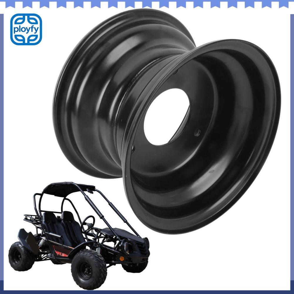 Ployfy 145/70-6 Go Kart Rim Tração aprimorada Segura 3 furos Aparência elegante feita de liga de alumínio de alta