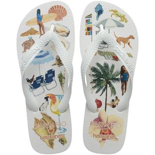 Chinelo Havaianas Farm Colagem Carioca