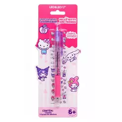 Caneta Esferográfica 0,7mm Hello Kitty com Adesivos Personalizáveis - Leonora 10746