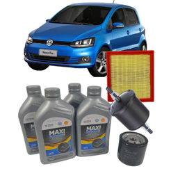 Kit Revisão Volkswagen Fox 1.6 16v 2014 em diante 4L 5W40 Sintético API SN