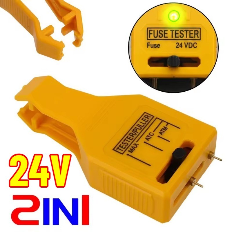 Testador De Fusível De Carro 2 Em 1-Mini Extrator De Circuito-Ferramenta De Remoção De Detector De Fusíveis-Kits De Solu