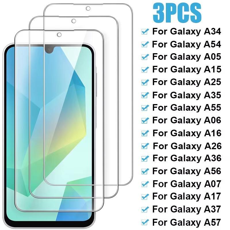 Pelicula de Vidro Temperado Samsung A57 A37 A15 A16 A56 A36 A17 A05 A25 A27 A55 A07 A06 A34 A35 A54