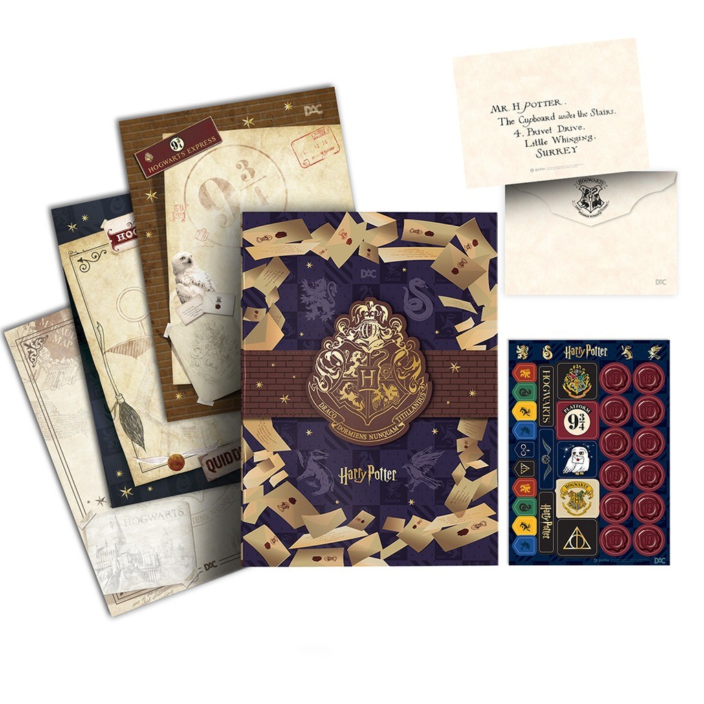 Conjunto Pasta Catálogo e Papel de Carta Harry Potter - DAC